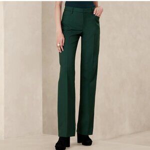 Banana Republic Green High-Waisted Trousers